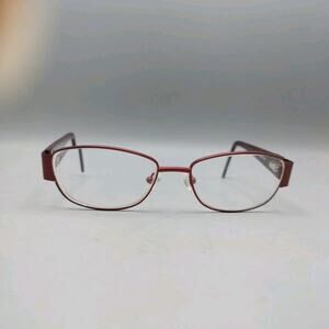 Eleanor by Alexander Collection Eyeglasses Frames Red Copper 55-17